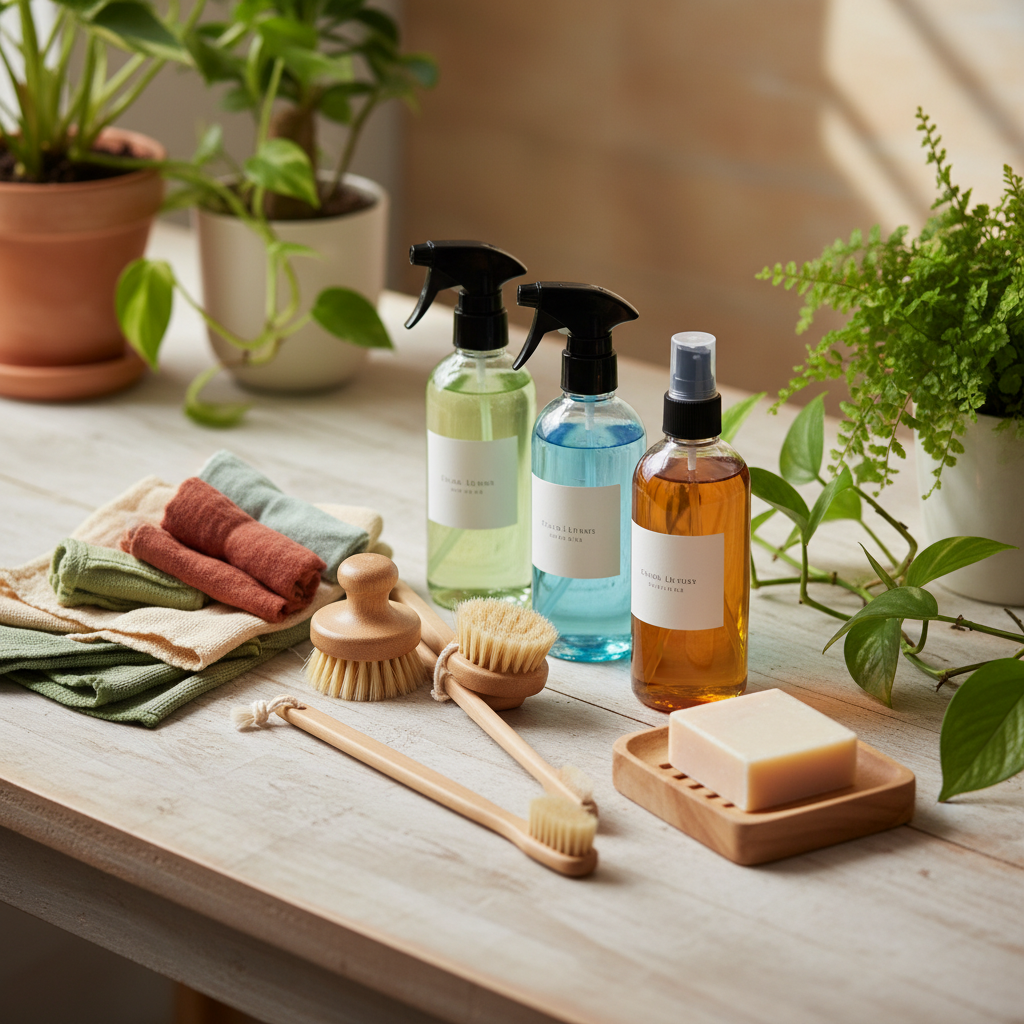 Eco-friendly cleaning products used by Mindful Space CO