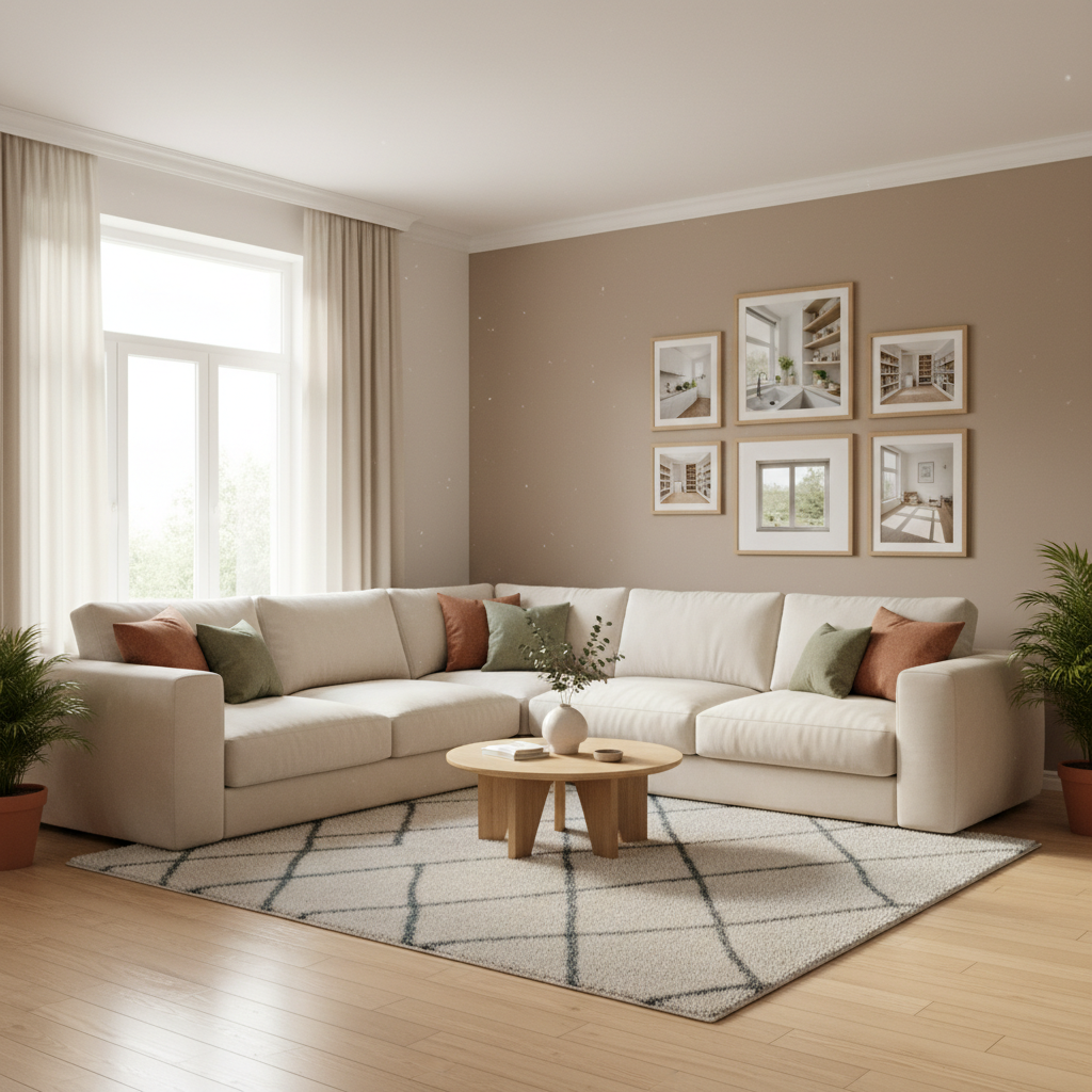 Beautifully clean living room