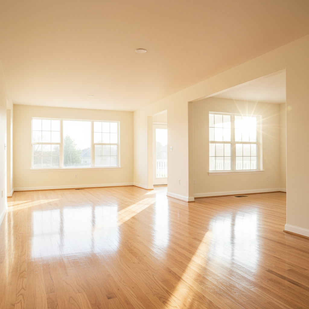 Freshly deep cleaned empty home — move-in/move-out cleaning